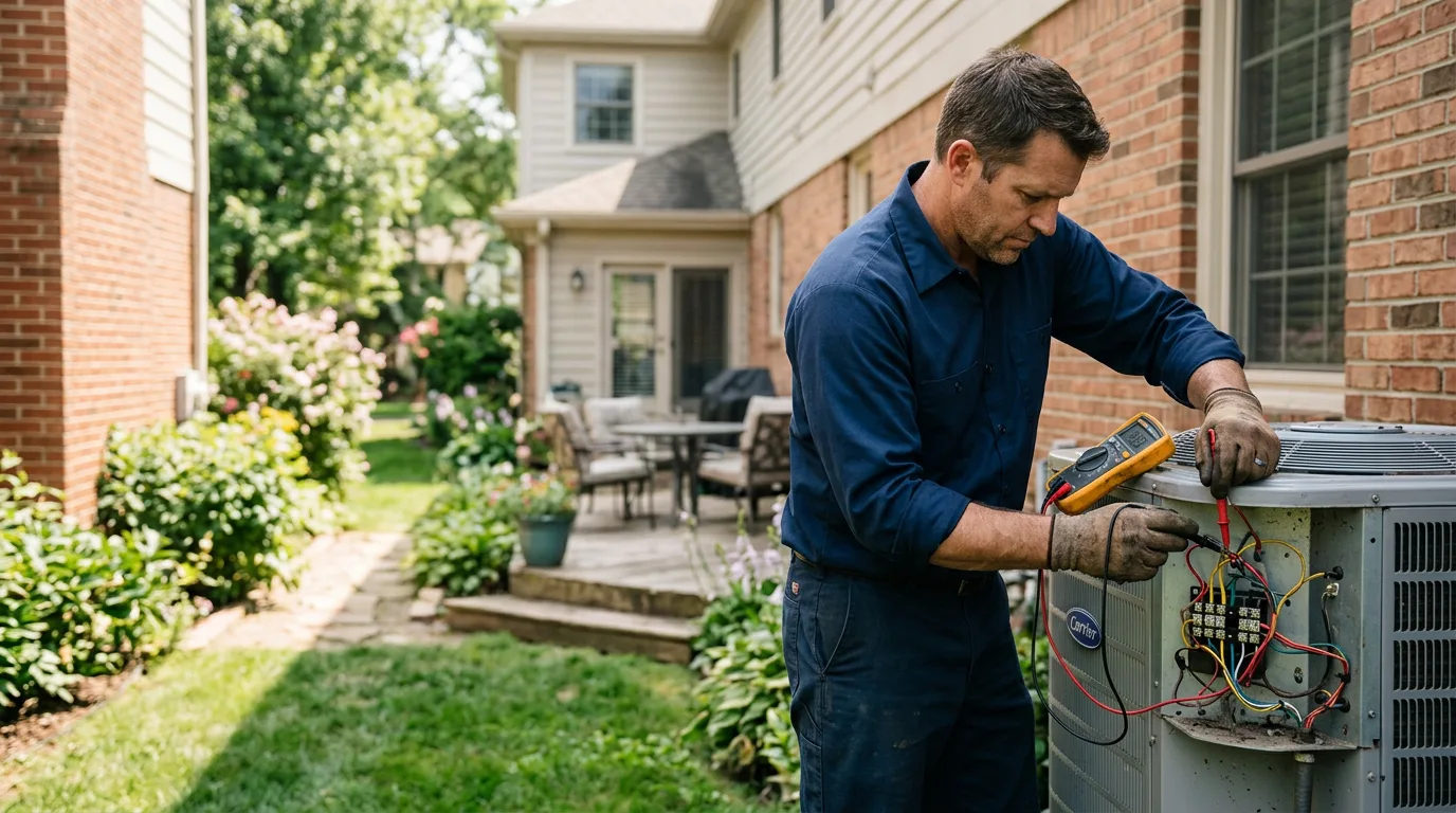 HVAC technician working near Wedron, IL